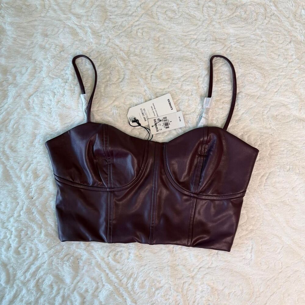 Express Women's Burgundy Corset